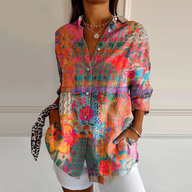 Marieke – Bloemenprint blouse voor dames