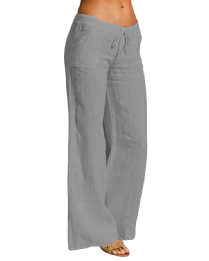 Léane – Linnen Wide-Leg Broek