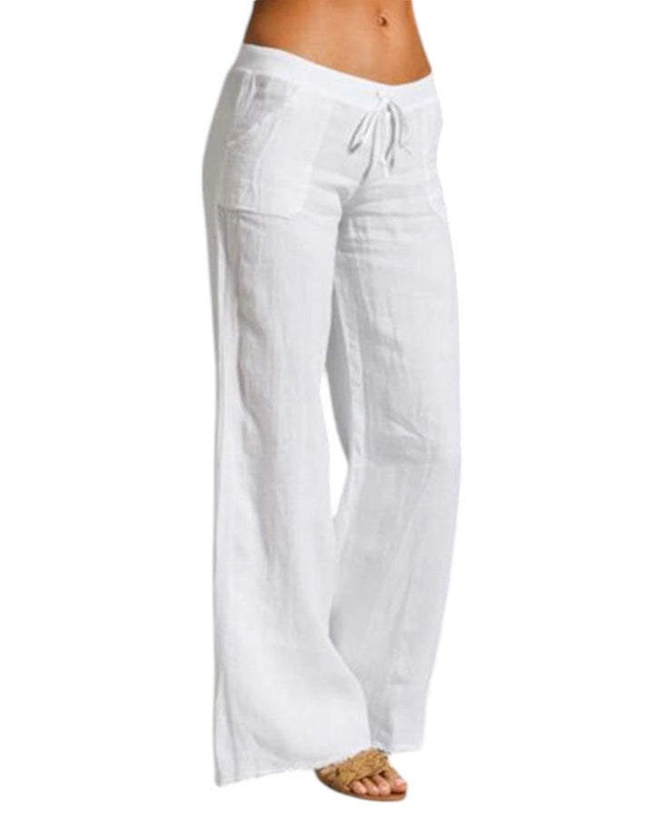 Léane – Linnen Wide-Leg Broek