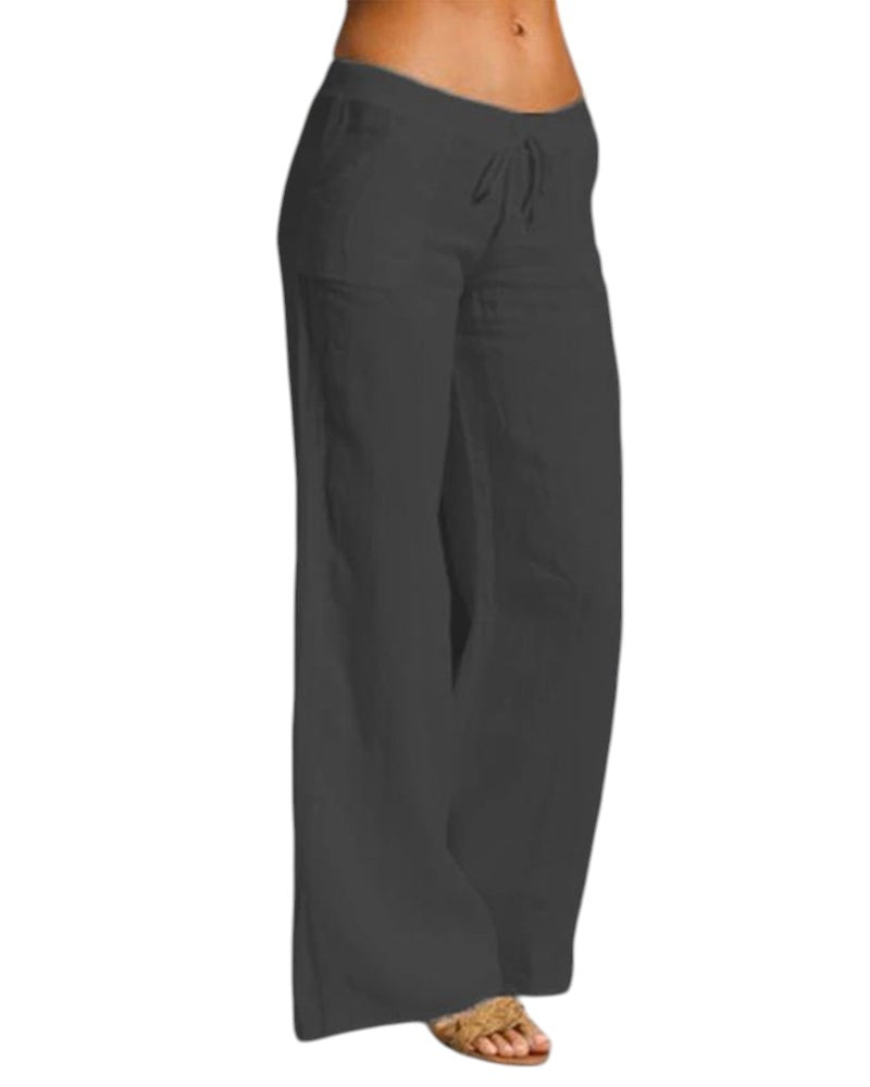 Léane – Linnen Wide-Leg Broek
