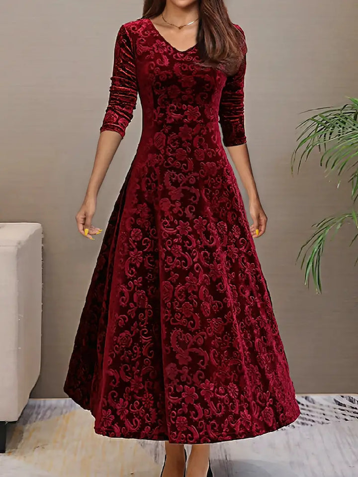 Fiora – Velvet Maxi Jurk