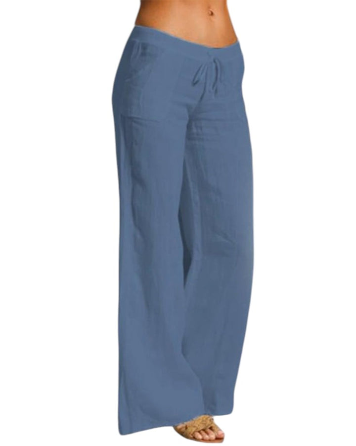 Léane – Linnen Wide-Leg Broek