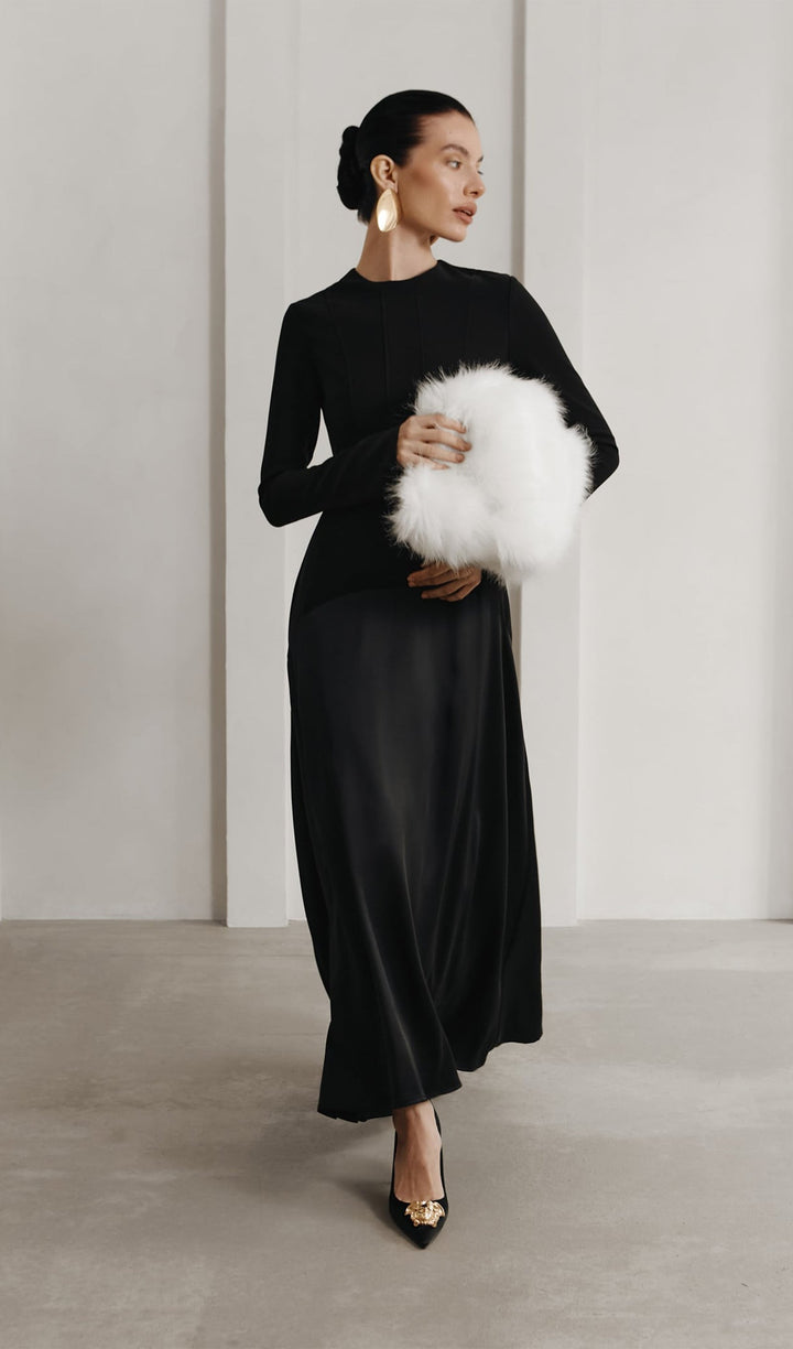 Selina - Satin Maxi Dress