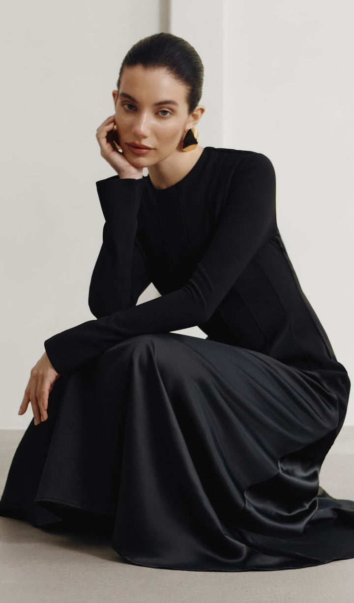 Selina - Satin Maxi Dress
