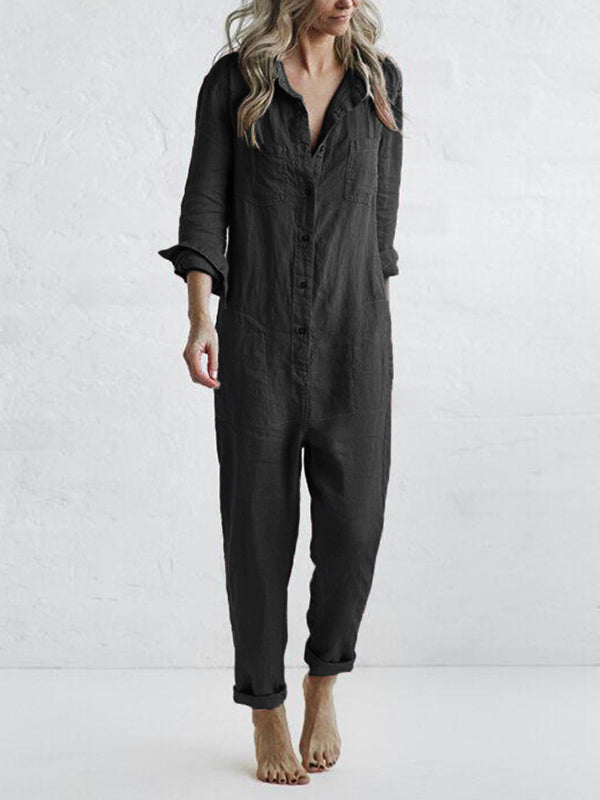 Lianne – Lange Mouwen Jumpsuit Dames