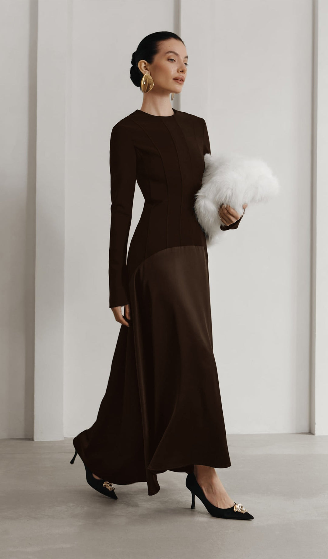 Selina - Satin Maxi Dress