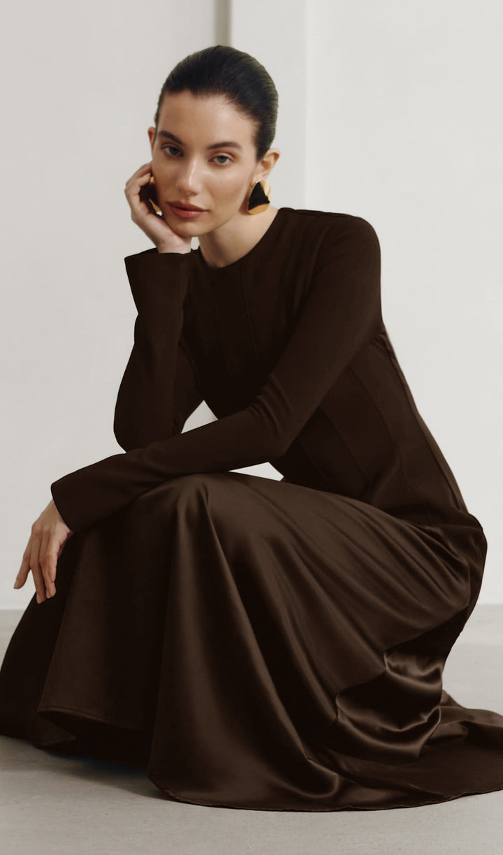 Selina - Satin Maxi Dress