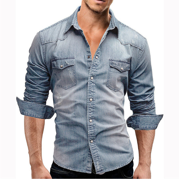 Erik – Slim Fit Denim Overhemd