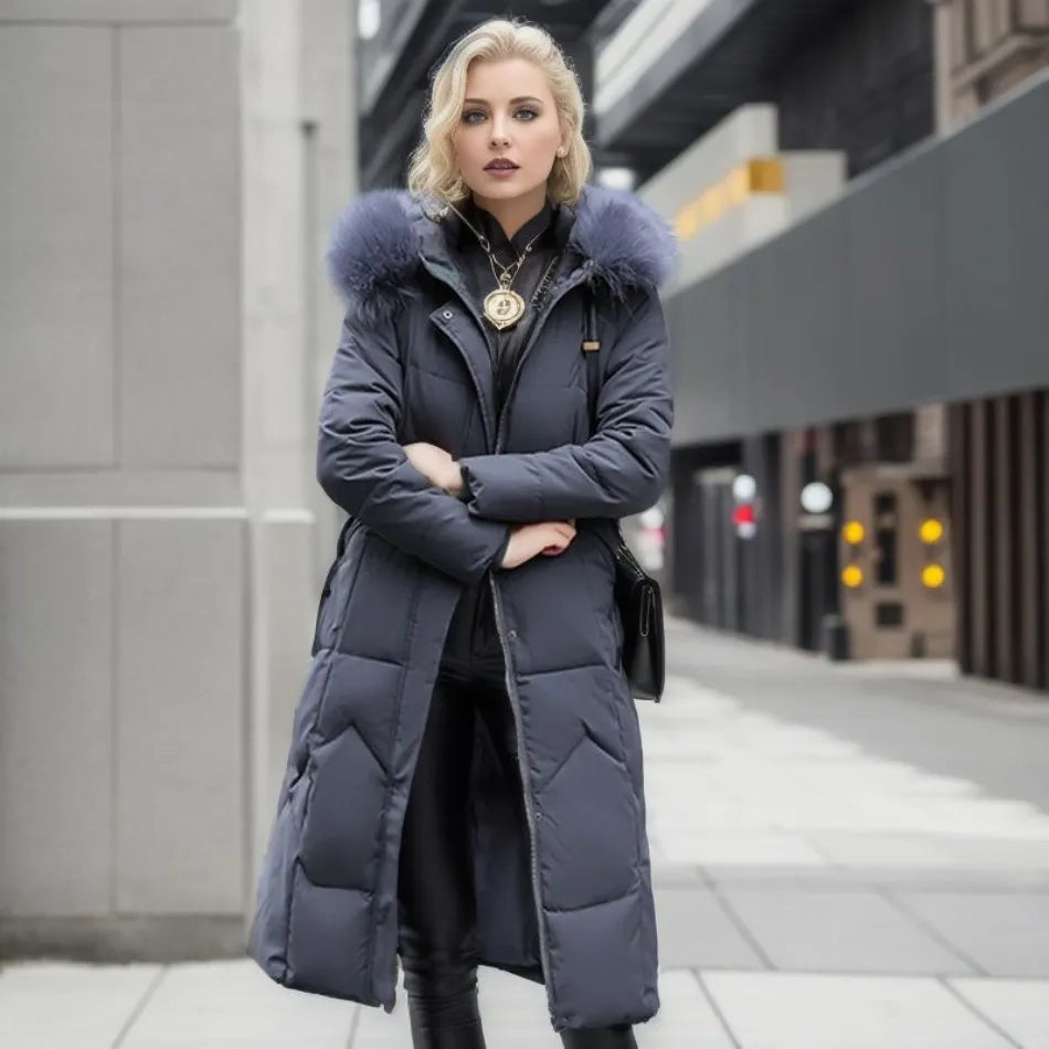 Camellia – Lange Puffer Jas