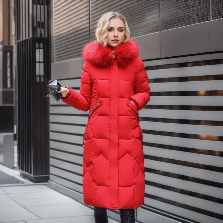 Camellia – Lange Puffer Jas