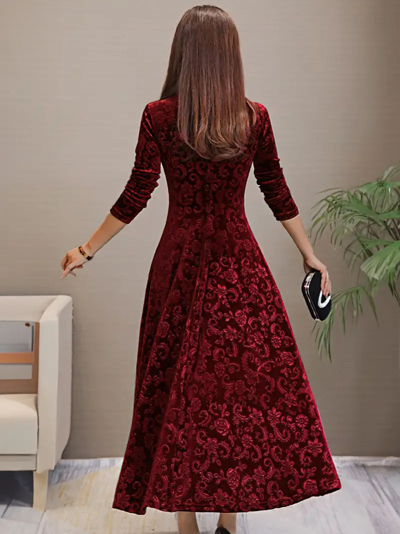 Fiora – Velvet Maxi Jurk