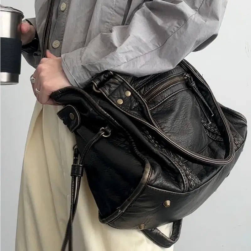 Evelien – Vintage Leren Schoudertas