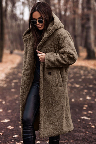 Anouk – Lange Teddy Jas Met Capuchon