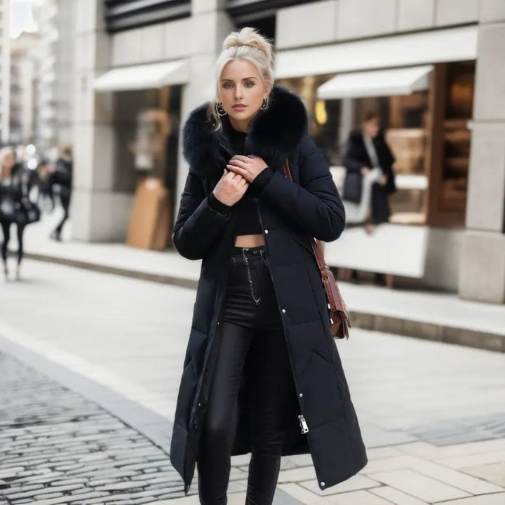 Camellia – Lange Puffer Jas