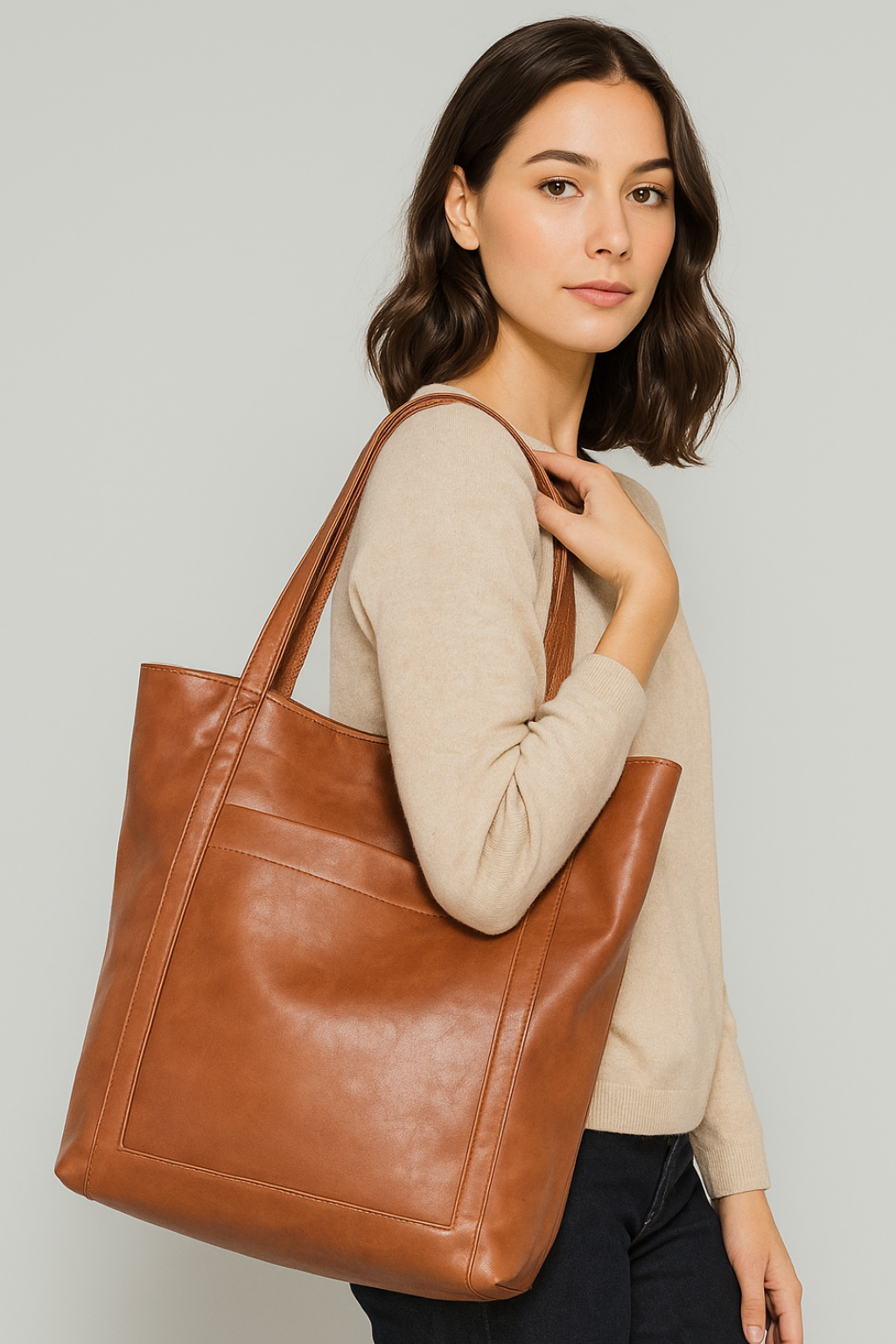 Femke – Vintage Leren Schoudertas