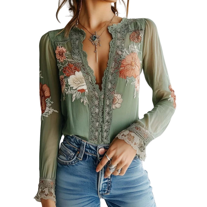 Fleur – Lichtgewicht Bloemenblouse