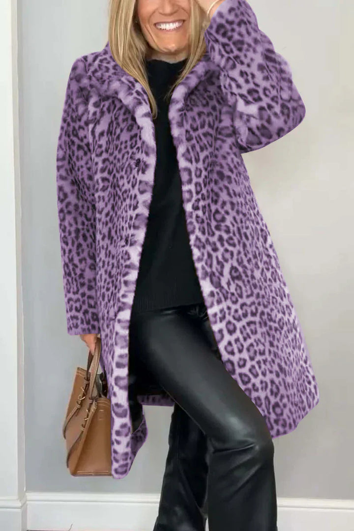 Zamira – Luxe Luipaardprint Winterjas