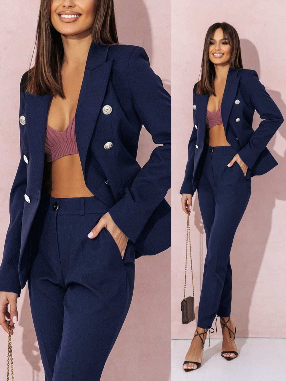 Femke – Elegante Blazer Pantalon Set Dames