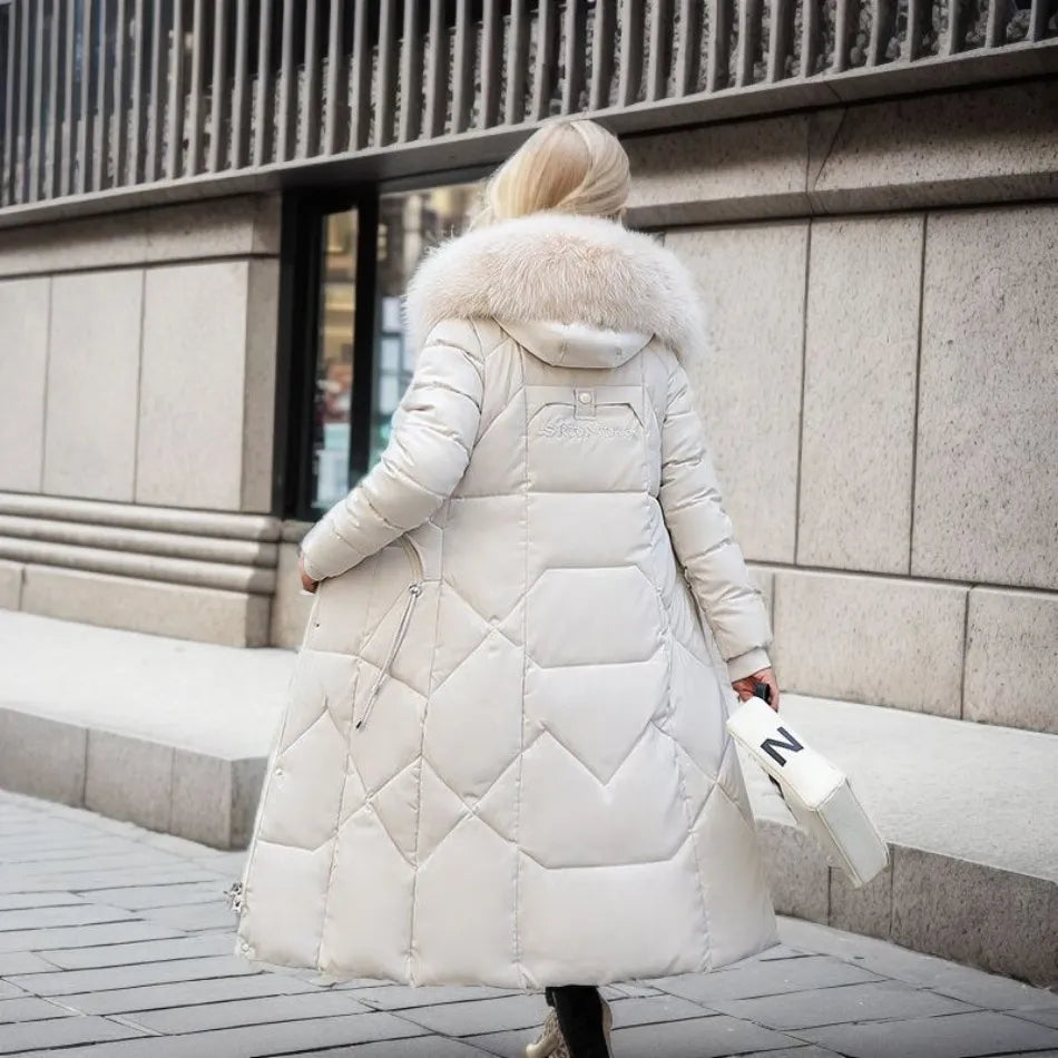 Camellia – Lange Puffer Jas