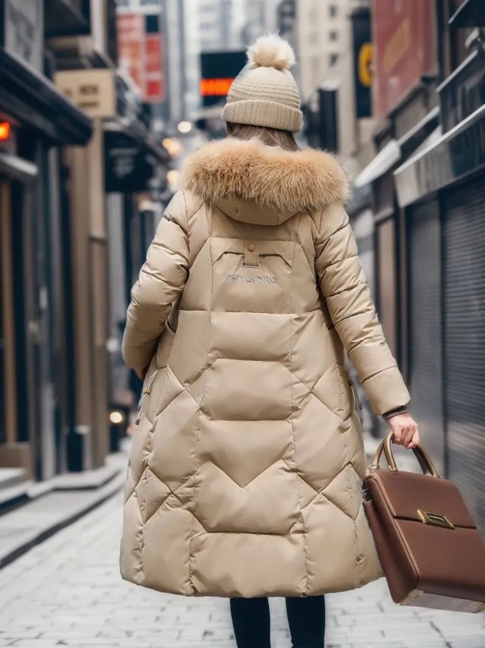 Camellia – Lange Puffer Jas