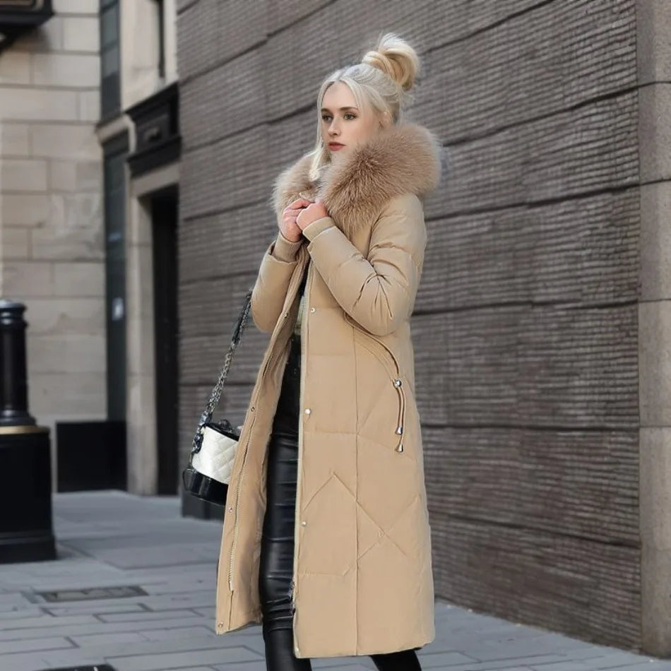 Camellia – Lange Puffer Jas