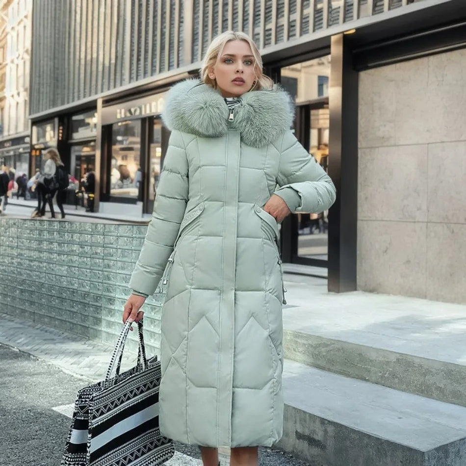 Camellia – Lange Puffer Jas