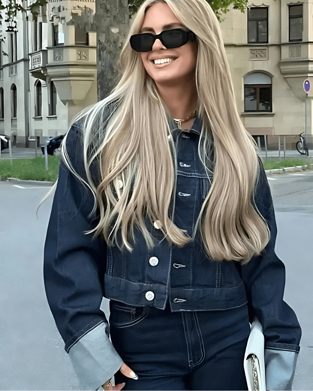 Saphira – Denim Tweedelige Set