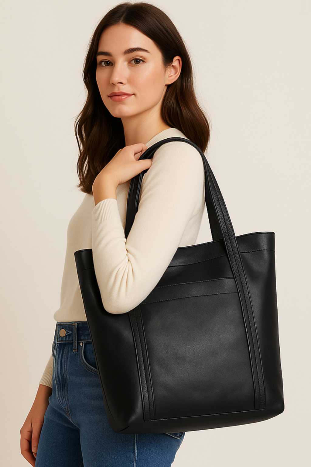 Femke – Vintage Leren Schoudertas