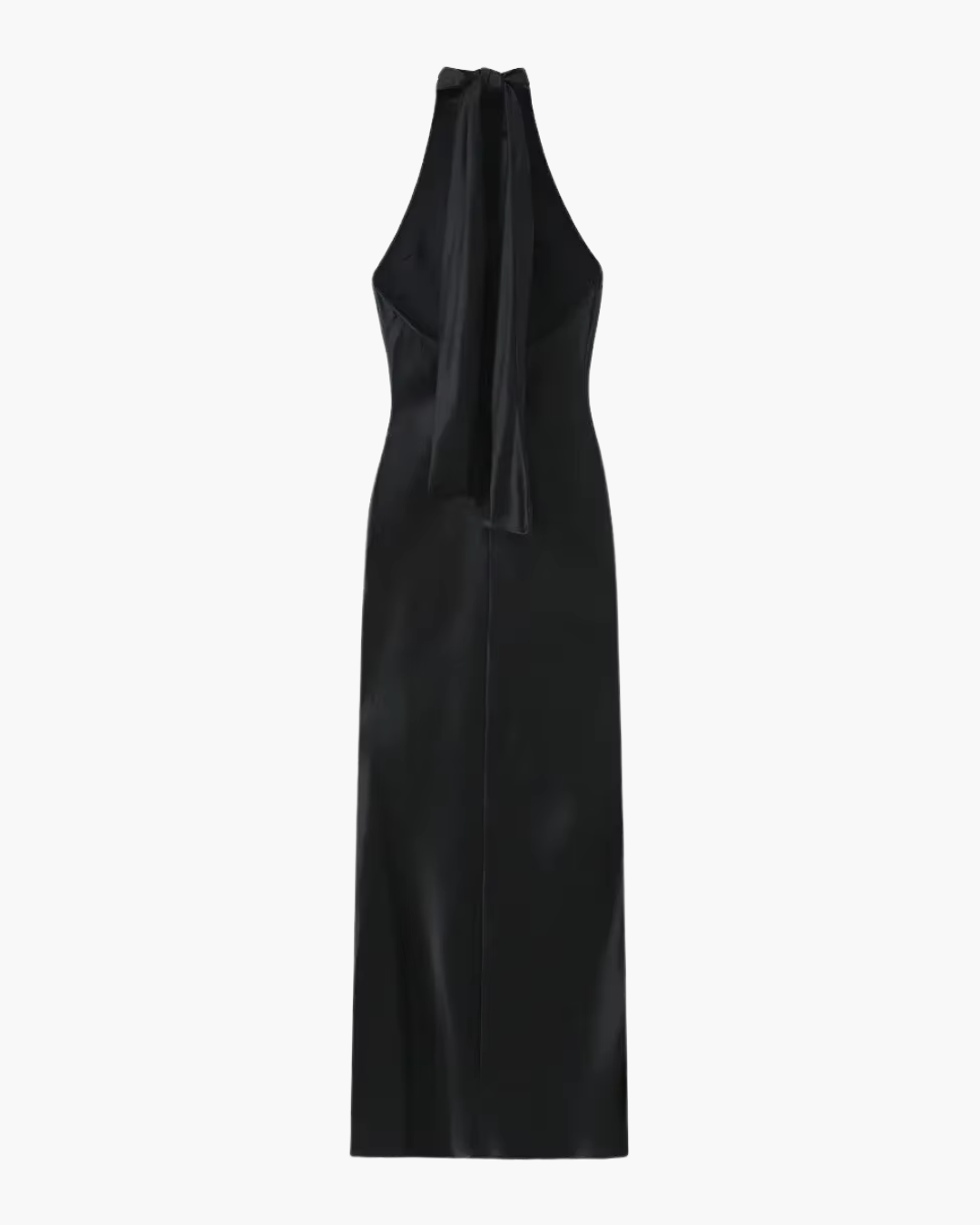 Elise – Satijnen Halterjurk Met Open Rug
