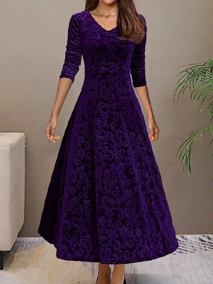 Fiora – Velvet Maxi Jurk