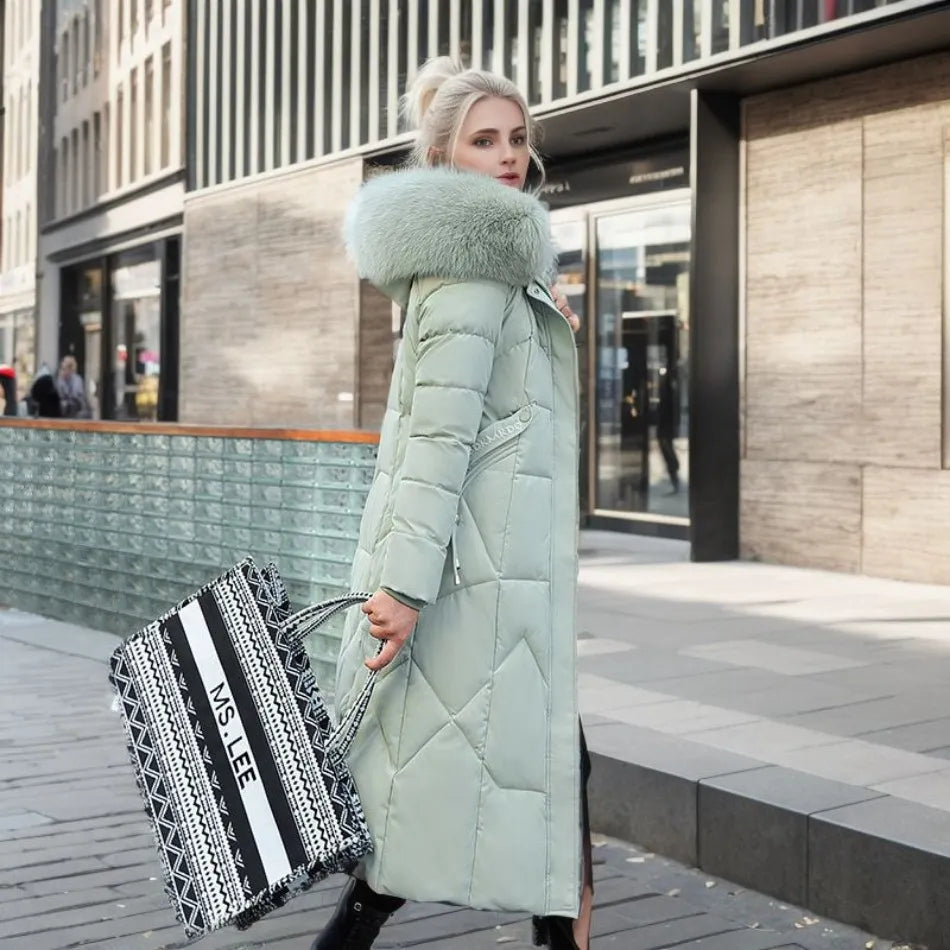 Camellia – Lange Puffer Jas