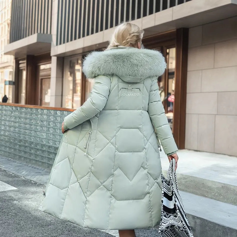 Camellia – Lange Puffer Jas