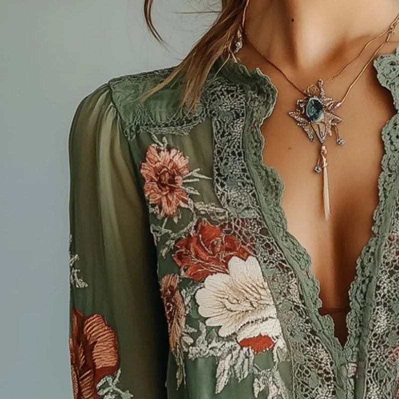 Fleur – Lichtgewicht Bloemenblouse