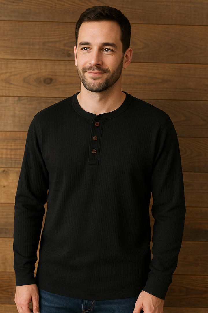 Sage – Wafelstructuur Heren Shirt
