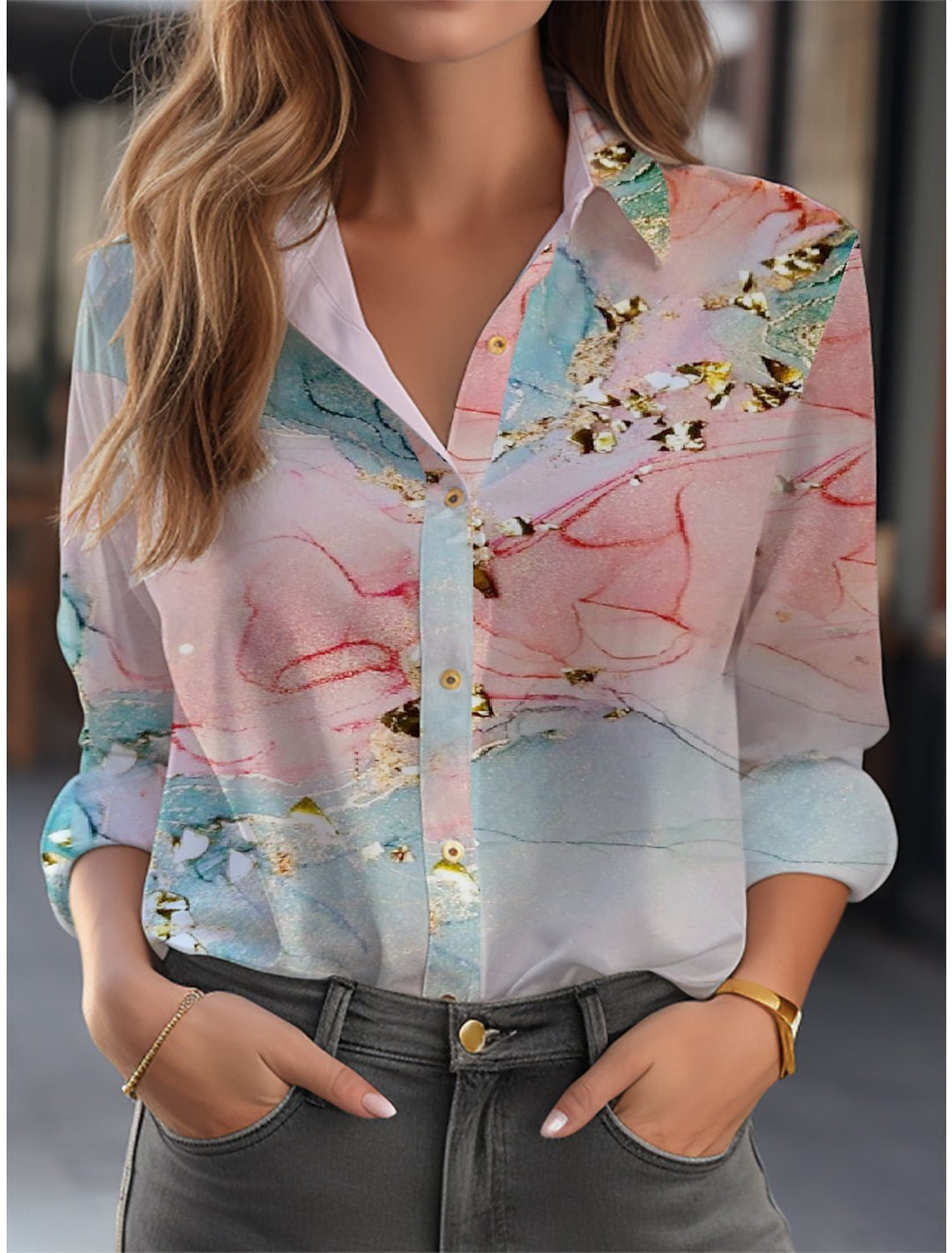 Sanne – Bloemprint Blouse