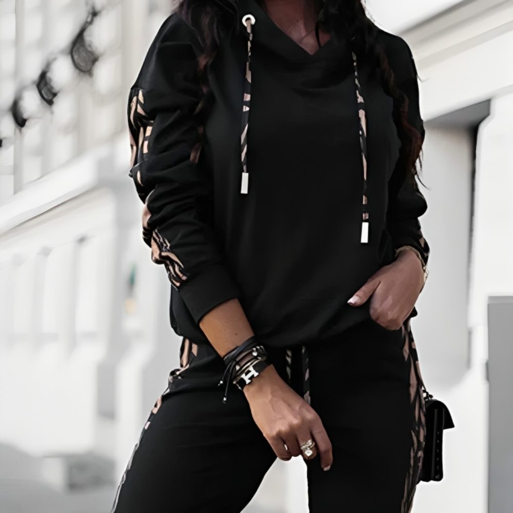Merel – Casual Tweedelige Set met Capuchon