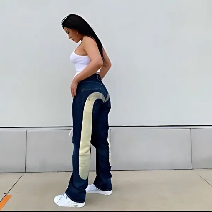 Mireille – Baggy Jeans met Print