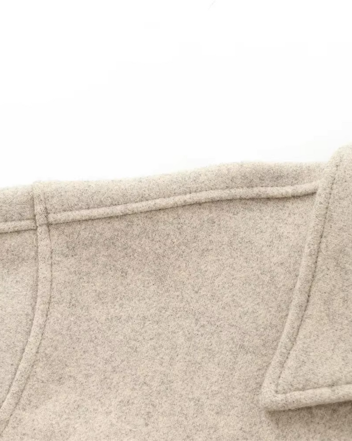 Fenna – Beige Vilten Damesjas