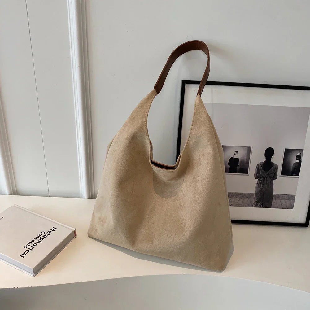Fenna – Luxe Suede Tote Bag