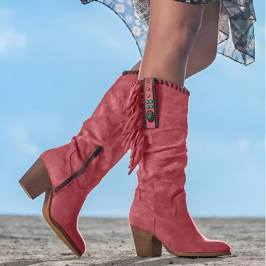 Liselotte – Leren Cowboylaarzen