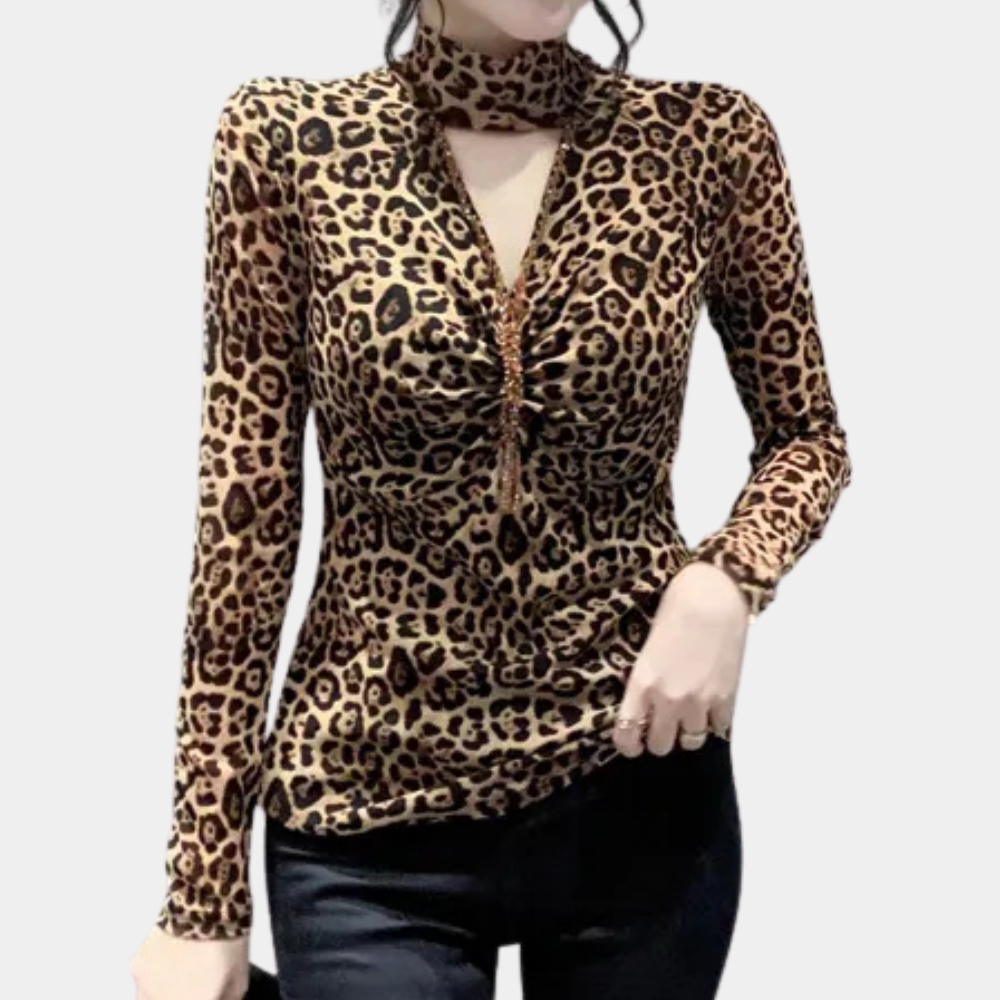 Noëlle – Leopard Top