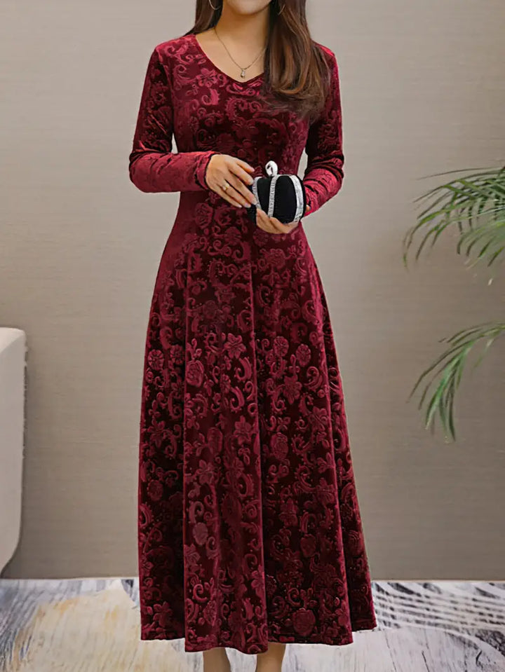 Fiora – Velvet Maxi Jurk