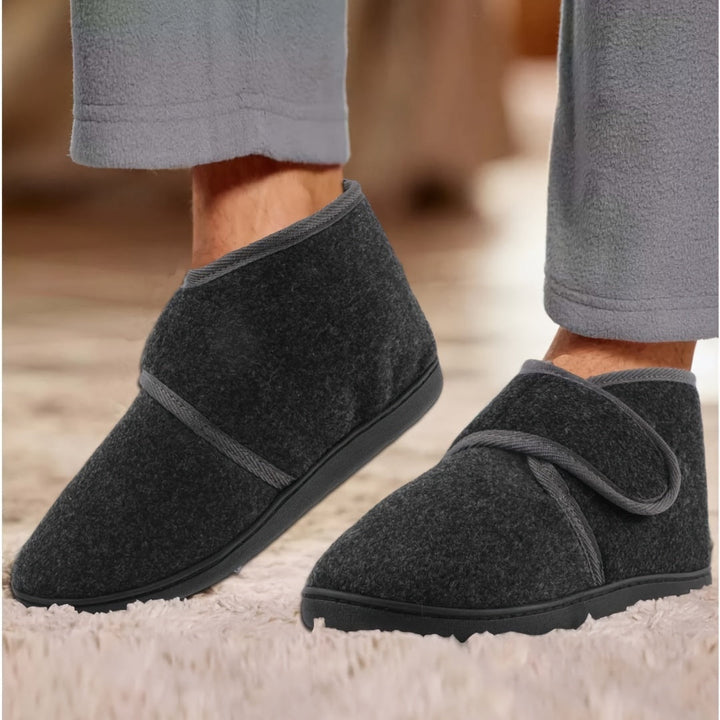 Niels – Comfortabele Herenpantoffels Met Enkelband