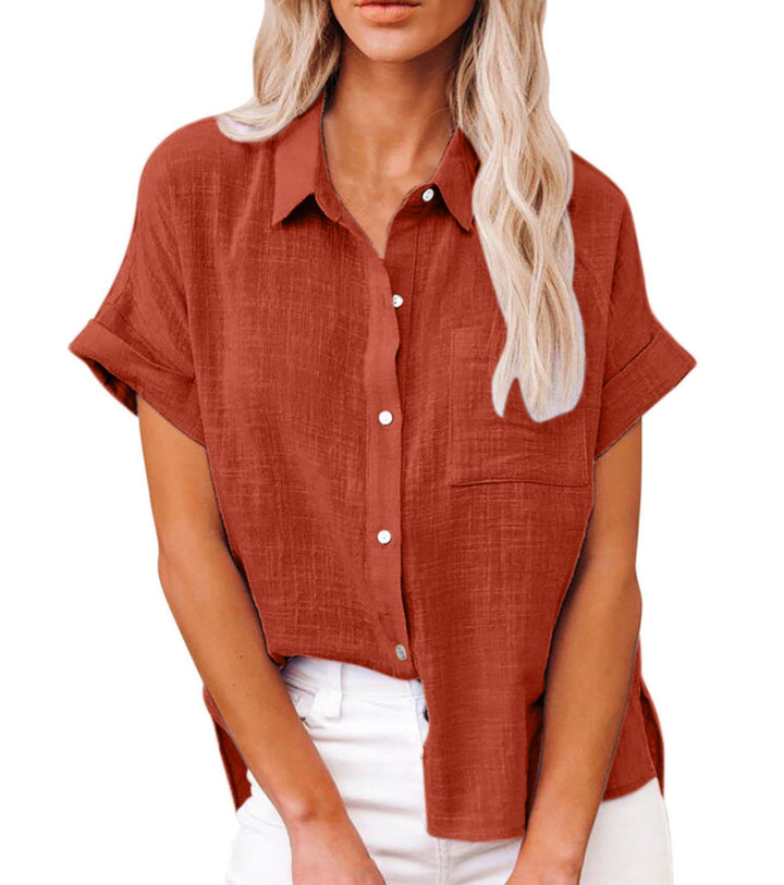 Yara – Katoen-Linnen Blouse