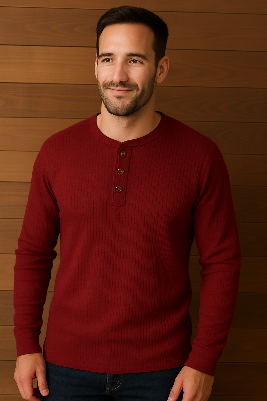 Sage – Wafelstructuur Heren Shirt