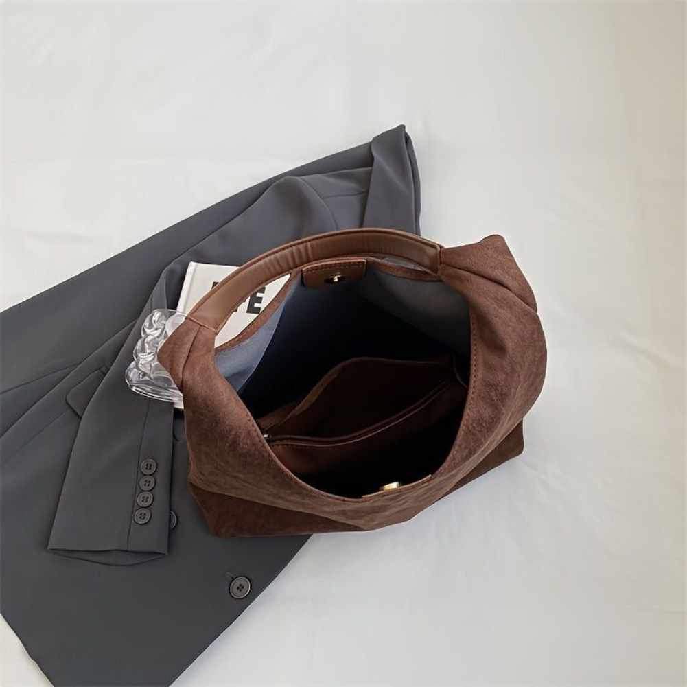 Fenna – Luxe Suede Tote Bag