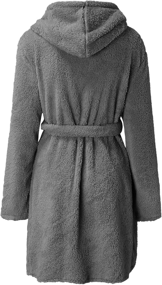 Maëlle – Luxe Fleece Badjas Met Capuchon