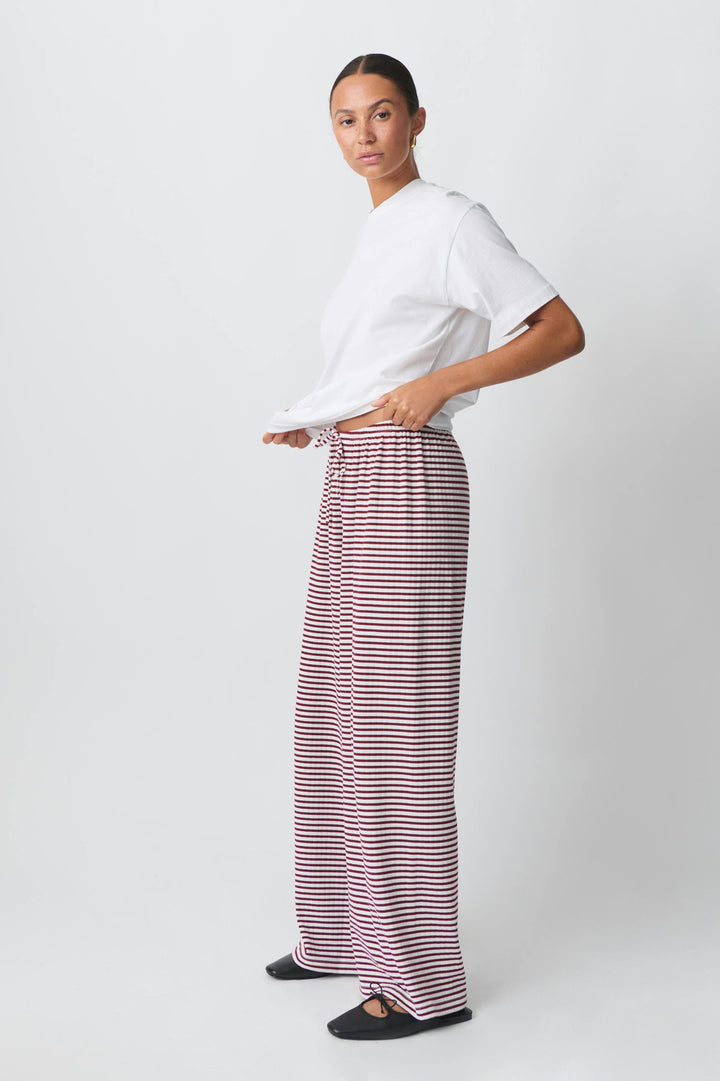 Amaya – Gestreepte Oversized Broek Met Tailleband