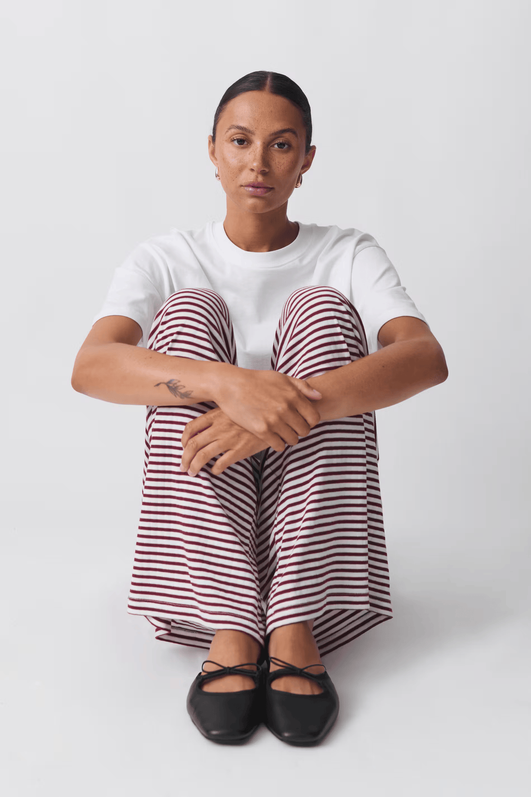 Amaya – Gestreepte Oversized Broek Met Tailleband