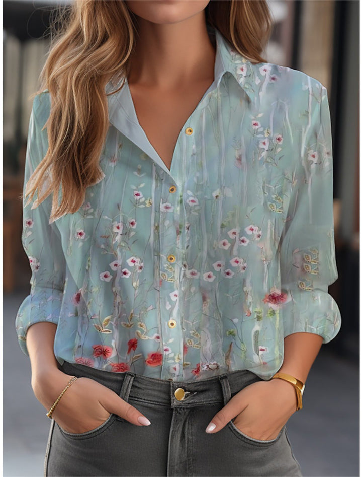 Sanne – Bloemprint Blouse